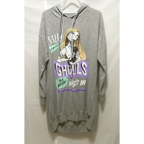 Disney Tim Burton's‎ The Nightmare Before Christmas Womens L Hooded PJ / Tunic - Picture 11 of 12